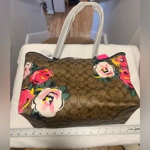 Coach Rose City Signature Tote